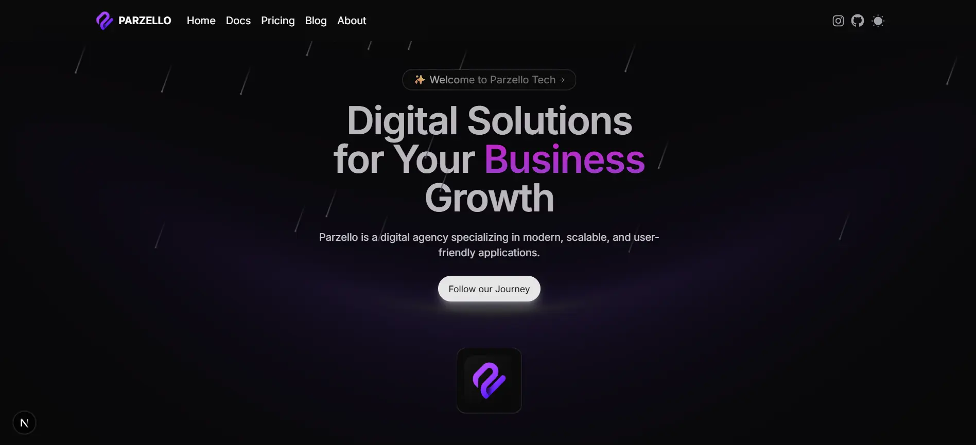 Parzello Website